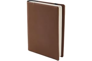 CRASPIRE Funda Cuero A5 Cuaderno Ranuras Tarjetas Impermeable Color Marrón Rojizo Tipo Sobre PU Maletín Negocios Organizador Portafolios Cuero Reutilizable Amantes Libros Regalo Compañeros Clase