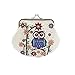 Produktbild Damen Frauen Mädchen Retro Vintage Owl Leder Kleine Brieftasche Haspe Geldbörse Clutch Bag (B)