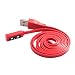Produktbild Magnetische USB Ladekabel Netzteil Kabel für Pebble Smartwatch - Hochwertiges USB Ladegerät Kabel Charging Cable für Pebble Time 3 / Time Steel / Time Round Smart Watch - Rot(Red)
