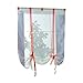 Produktbild Vosarea 1 Stück Pure Sheer Vorhang Einfache Tuch Europäischen Solid Roll Voile Vorhang-80x140 cm (Rot)