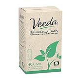 Veeda Natural Cotton Liners, Hypoallergenic, Folded 40 Count