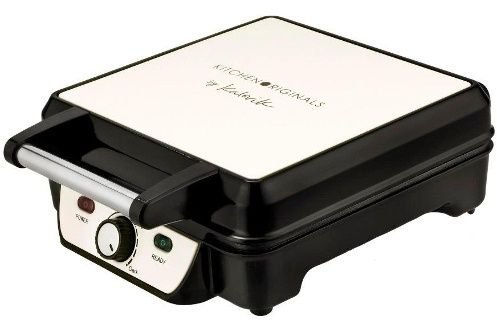 Preisvergleich Produktbild TKG Waffeleisen schwarz / weiß 1200 W