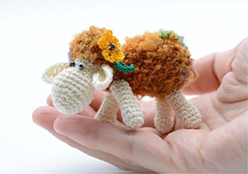 Brown sheep, cute jewelry gift, amigurumi jewel pins, needle cotton brooch