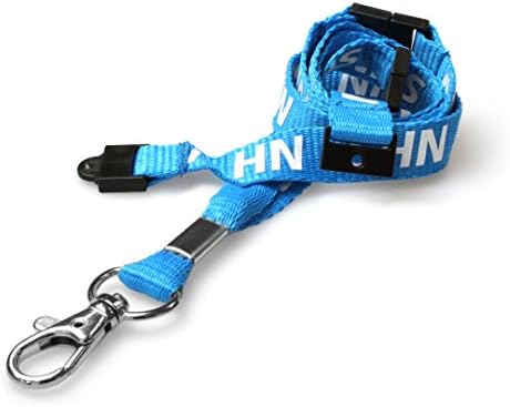 NHS Lanyard Metal Trigger Clip 15mm Triple breakaway