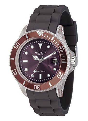 MADISON NEW YORK Unisex Uhr Candy Time Beach Taupe Onesize MADISON NEW YORK Unisex Uhr Candy Time Beach Taupe Onesize