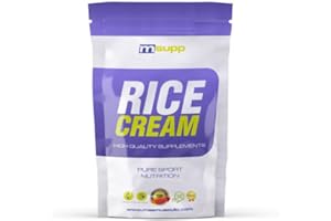 MM Supplements - Crema di Riso Fitness - Polvere - Vasetto da 1 kg - Fonte di Carboidrati - Soddisfa l'Appetito - Ideale da Miscelare con Proteine ​​- Gusto Neutro