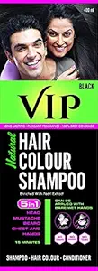VIP Hair Color Shampoo, Black, 400ml