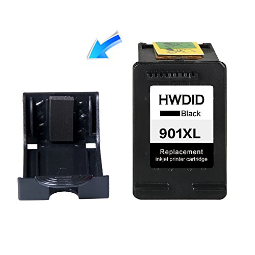 HWDID wiederaufbereitete 901XLTintenpatronen Ersatz für HP druckerpatronen 901 CC654AE CC656AE für OfficeJet J4500 J4540 J4550 J4580 J4600 J4660 J4680 G510a G510g Drucker(1 Schwarz,1 Farbig) - 3