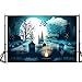Price comparison product image TAOtTAO 5x7ft Fairytale Photography Backdrops Halloween Wood Floor Photo Backdrop Children Moon Ghost Tree Pumpkin Wood Floor Halloween Background For Baby Party Photo Booth Backdrop (J 150 * 90cm)