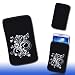 Produktbild Handy Tasche Hülle Etui Case schwarz / weiß Flower E8-3 für Sony Ericsson Xperia Neo / Xperia Neo V / Xperia Play / X10 / Xperia Arc / Xperia Arc S