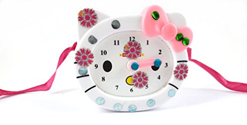 Urvi Creations Clock Shape Hellokitty Sharpener Rakhi for Brother - Multi Colour