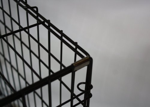 BUNNY-BUSINESS-Metal-Dog-Crate-2-Doors-with-Bedding-and-Lint-Rollers-Medium-30-inch-Black