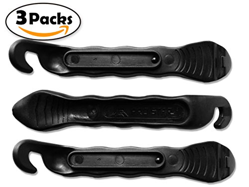 Fahrrad Reifenheber ★ Premium Gehärtete Plastik Hebel, zur Fahrradschlauch Reparatur ★ Unverzichtbarer Werkzeugsatz für Fahrradfahrer ★ 3er Set ★ 5 Farbe (Schwarz / Silber / Gerb / Rosa / Rot) - 9