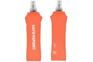 SAFE4SPORT.PL SAFE4SPORT Soft Flask 500 ml pomarańczowa - składana butelka na wodę - miękki bidon z TPU - miękka butelka sportowa