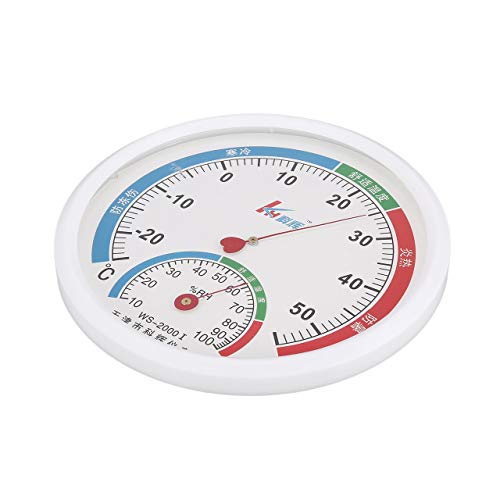 Preisvergleich Produktbild fDEtprintse Zeiger-Art Hygrometer-Thermometer-Innen-Digital-... Takt-förmige Temperatur-Feuchtigkeits-Meter-Lehre