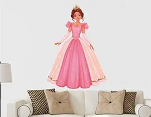 Decor Solution PVC Vinyl Girls Princess Wall Sticker 15.74 x 0.39 x 21.65 inches, Multicolour