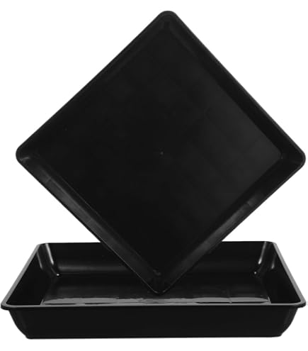 Sottovaso Matter Quadrato in plastica 100% riciclata da esterno per fiori e piante / Sabbia