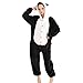 Price comparison product image JYSPORT Unicorn Pyjamas Unisex Animal Fleece hooded Cosplay Costume pajama For children, ladie, man (panda, M: 158-168 cm)