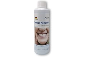 PANDACLEANER Dental concentrado limpiador ultrasónico – Eliminación de revestimientos y decoloraciones – para dentaduras, prótesis, dentaduras y aparatos dentales (250 ml)