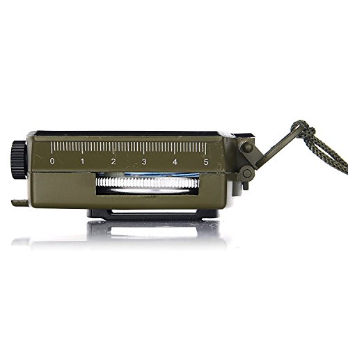 GWHOLE Kompass Militär Marschkompass mit Tasche für Camping, Wanderung, deutsche Anleitung - 4