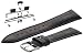Produktbild OKCS Echt Leder Armband für Apple Watch 38 mm Series 1, Series 2, Series 3, Edition Krokodil Kroko Erstatzband Luxus + Connector silber Uhrenband Adapter Uhrenadapter Strap Metallschließe Dunkelblau