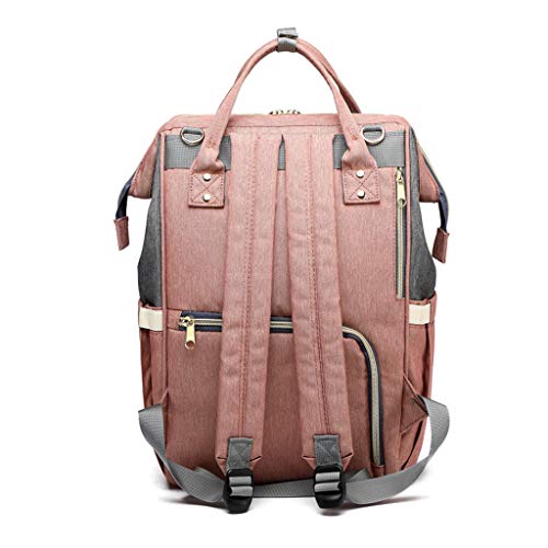 Preisvergleich Produktbild Jaminy Mama Mutterschaft Windel Rucksack Baby Wickelrucksack, Multifunktionale Wickeltasche (Rosa)