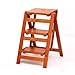 Produktbild LTD-Step stool Klappstuhl Treppe Trittleiter Massivholz 3 Lagen Leiter Haushalt Holzhaus Multifunktions Klappleiter Stuhl (Color : A)