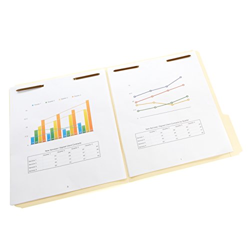AmazonBasics Manila File Folders with Fasteners - Letter Size (50 Pack)