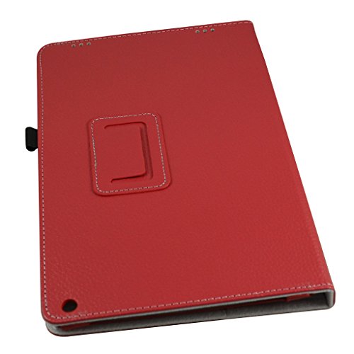 Archos 101b Oxygen hülle,Mama Mouth Folding Ständer Hülle Case mit Standfunktion für 10.1″ Archos 101b Oxygen Android 6.0 Tablet PC,Rot - 7