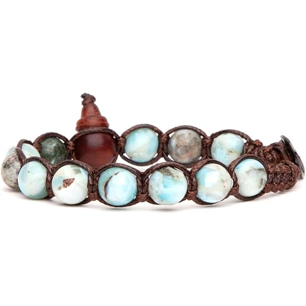 Bracciale Tamashii In Amazzonite | Pietra Naturale 8mm | Unisex Tibetano | Gioiello Dell'Anima