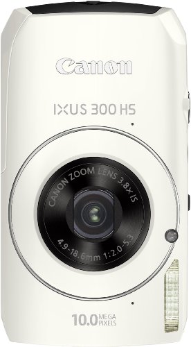 Canon IXUS 300 HS Digitalkamera (10 Megapixel CMOS, 3,8-fach opt. Zoom, 7,6 cm (3 Zoll) Display) weiß Canon IXUS 300 HS Digitalkamera (10 Megapixel CMOS, 3,8-fach opt. Zoom, 7,6 cm (3 Zoll) Display) weiß