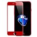 Produktbild iPhone 7 Plus Panzerglas, VIUME Full-Cover HD Displayschutzfolie Edge to Edge 3D Panzerglasfolie 9H Tempered Glass Hartglas Glasfolie Handy Schutzglas Schutzfolie (5.5 Zoll) (Rot)