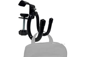 AUXPHOME Schreibtischhalterung, Haken, zum Aufklemmen, Rucksack-Aufhänger, reduziert Unordnung des Schreibtischs, ideal zum Aufhängen von Arbeit, Lunchtasche und Geldbörse. (Hält bis zu 10 kg), ohne Tasche