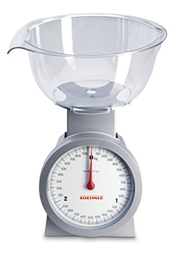 Soehnle 65041 Analoge Küchenwaage Actuell silber/glasklar - 2