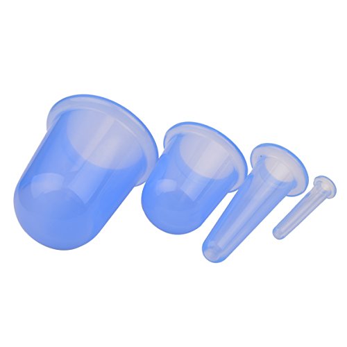 CkeyiN ®4pcs Silikon Ausschnitt Gesicht Körper Massage Schröpfen Cups - 5