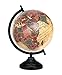 Produktbild 13" Decorative Rotating Globe Beige Ocean World Geography Earth Home Decor - Perfect for Home, Office & Classroom By Globes Hub