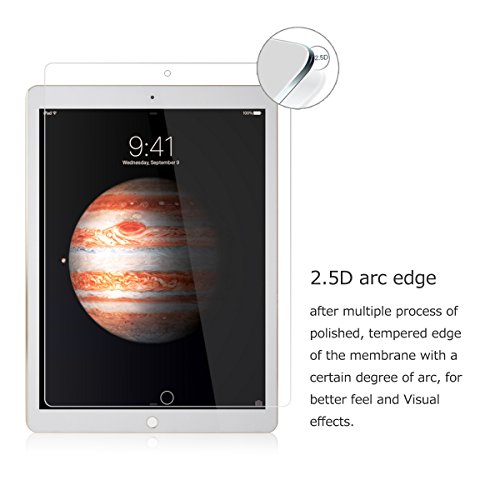 Wrcibo iPad Pro 10.5 (2017) Schutzfolie, Wrcibo Glas Display Schutz Schutzglas Echte Glas Displayschutzfolie für iPad Pro 10.5 2017 (Panzerglas, 0,33mm, Unsichtbar, Kratzfest) - 4