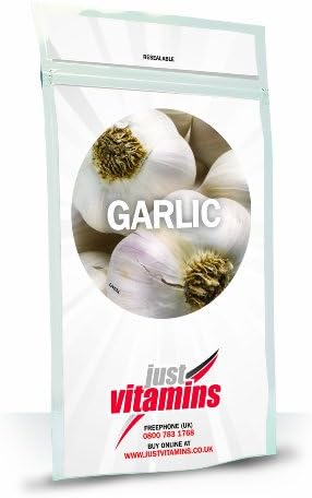 Just Vitamins Odourless Garlic 200mg -180 Capsules | Supports Heart Health, Immune Function, and Cholesterol Levels | Easy-to-Swallow, Made in The UK