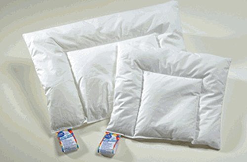 ARO Artländer 9370000 Aroli Baby Flat Pillow White Polish Down Class 1 90% Down Washable at 60 °C 40 x 60 cm