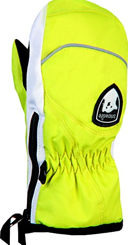 Preisvergleich Produktbild SNOWLIFE ® Teddy Mitten Baby Fäustlinge Winterhandschuhe Skihandschuhe -lime / white BS