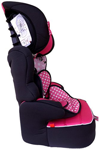 MISS MINNIE Dots Disney Beline LX Kindersitz KINDER AUTOSITZ BABY SITZ GRUPPE 1/2/3 9-36kg+GRATIS STICKER&mini Haribo Goldbären - 6