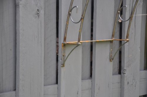 Wand – Rosenbogen 10mm Massiveisen! B: 160cm Verzinkt Wandrosenbogen - 3