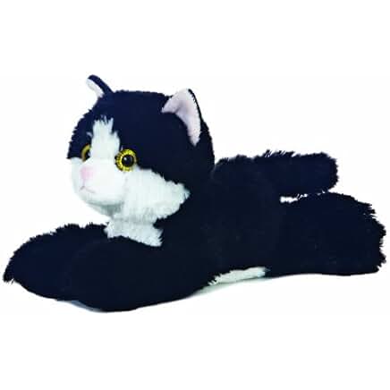 peluche chat noir yeux verts