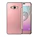 Produktbild Samsung Galaxy J3(2016)Hülle Leder,Samsung Galaxy G320/J3(2016) Duos Hülle Leder,Screen View Mirror TPU+PC Lederhülle Flip Hülle Case Bookstyle Cover Schale Etui Schutzhülle Tasche Case Leder Tasche[Rosa]