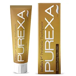 PUREXA Probiotic Toothpaste, Prevents Cavity Like a Pro, Indias first Probiotic enriched Anti-Cavity Toothpaste, Prevents drop in pH & Lowers the rate of Tooth Decay (Single Pack)