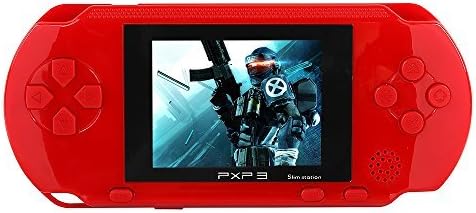 JouerNow Red PXP 3 Handheld Slim 16 Bit Game Console Retro Video Game 150+ Games