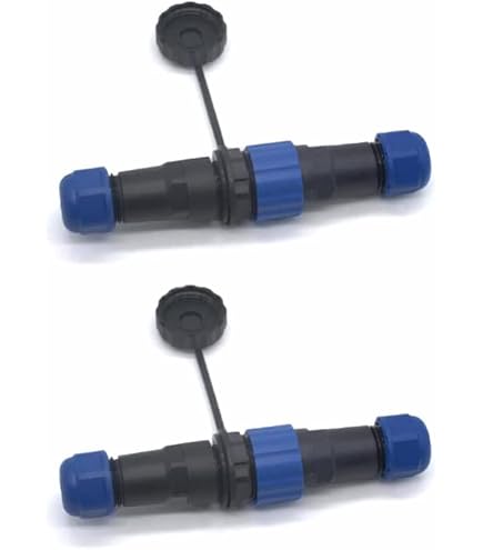 Eonvic Connettore Aviazione HE21 6 Pin IP68 – Montaggio A Pannello, 30A, 500V, Placcato Oro, Per Uso Industriale E Medicale