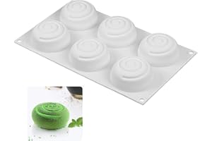 ProLeo Antihafteigenschaft Silikon Runde Spirale Silikonform,3D Kreis Wirbel Silikon Seifen Form DIY Handwerk