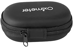 Tatoonly Storage Bag For Finger Pulse Oximeter Reasonable Design Strong Space Protective Cover Zipper Hard Bracket