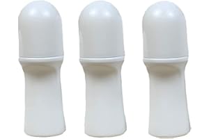 JIHUOO 4 Stück 30ml Kunststoff Leer Roller Flaschen Roll On Flaschen Aromatherapie Fläschchen mit Rollenkugel